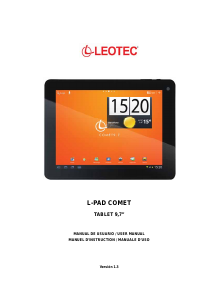 Manual de uso Leotec LETAB901 L-Pad Comet Tablet