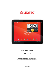 Mode d’emploi Leotec LETAB903 L-Pad Aurora Tablette