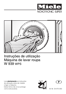 Manual Miele W 939 WPS Máquina de lavar roupa
