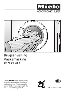 Brugsanvisning Miele W 939 WPS Vaskemaskine
