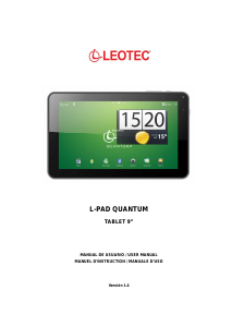 Manual de uso Leotec LETAB904 L-Pad Quantum Tablet
