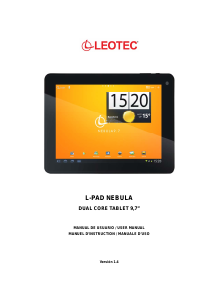 Manuale Leotec LETAB905 L-Pad Nebula Tablet