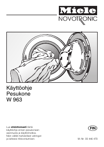 Käyttöohje Miele W 963 Pesukone
