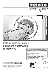 Manual de uso Miele W 989 WPS Lavadora