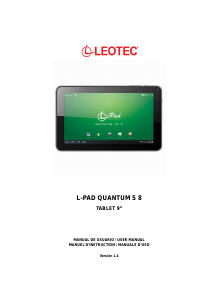 Manual Leotec LETAB908 L-Pad Quantum S 8 Tablet