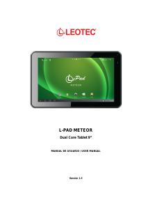 Manual de uso Leotec LETAB910 L-Pad Meteor Tablet