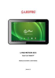 Handleiding Leotec LETAB912 L-Pad Meteor DCX Tablet