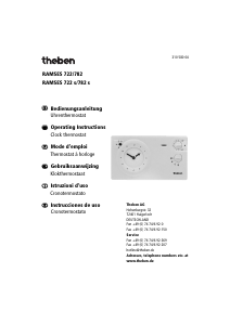 Manual de uso Theben RAMSES 782 Termostato