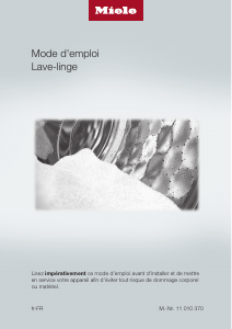 Mode d’emploi Miele WCE 770 Lave-linge