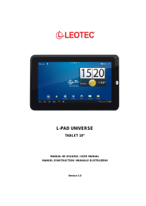 Handleiding Leotec LETAB1001 L-Pad Univere Tablet