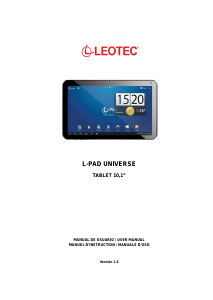 Handleiding Leotec LETAB1008 L-Pad Universe Tablet