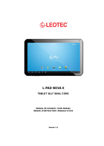 Handleiding Leotec LETAB1009 L-Pad Nova II Tablet