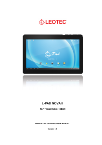 Manual de uso Leotec LETAB1012 L-Pad Nova II Tablet