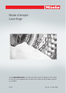 Mode d’emploi Miele WDA 111 Lave-linge