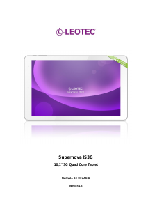 Manual de uso Leotec LETAB1019 Supernova IS3G Tablet