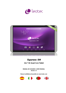 Manual de uso Leotec LETAB1023 Supernova I3G Tablet