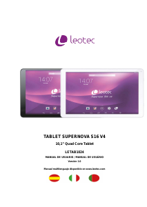 Manual Leotec LETAB1024 Supernova S16 v4 Tablet