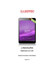 Manual Leotec LETAB78503S L-Pad Eklipse Tablet
