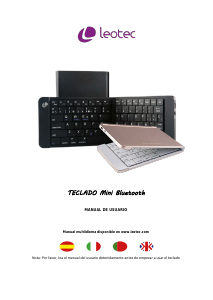 Manual de uso Leotec LERK04K Teclado