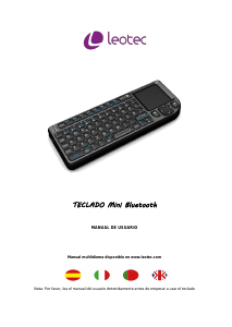 Manual de uso Leotec LERK05 Teclado