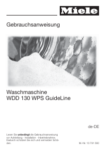 Manual Miele WDD 130 WPS GuideLine Washing Machine