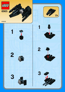 Manual Lego set 6965 Star Wars TIE Interceptor