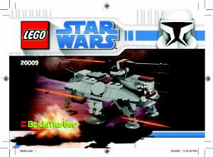 Manual Lego set 20009 Star Wars AT-TE