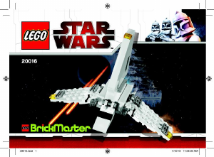 Käyttöohje Lego set 20016 Star Wars Imperial shuttle