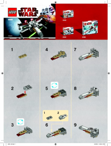 说明书 乐高 set 30051 星球大战 X-Wing