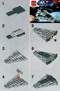 Bruksanvisning Lego set 30056 Star Wars Star Destroyer