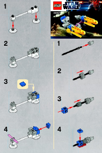 Käyttöohje Lego set 30057 Star Wars Anakins pod racer