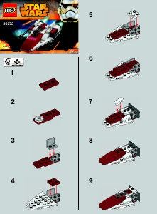 Brugsanvisning Lego set 30272 Star Wars A-Wing starfighter