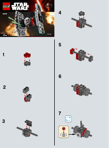 Brugsanvisning Lego set 30276 Star Wars First Order Special Forces TIE Fighter