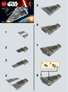 Manuale Lego set 30277 Star Wars First Order Star Destroyer