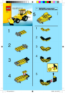 Hướng dẫn sử dụng Lego set 7875 Creator Backhoe