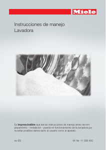 Manual de uso Miele WMH 122 Lavadora