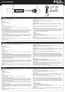 说明书 Led LenserP5R.2闪光灯