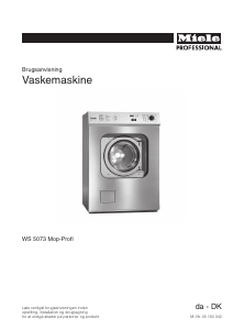 Brugsanvisning Miele WS 5073 MOP Vaskemaskine