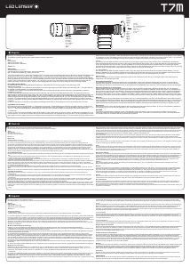 说明书 Led LenserT7M闪光灯
