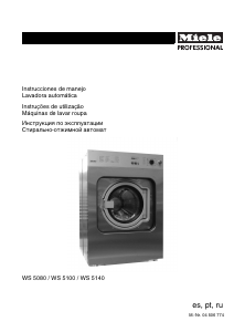 Manual Miele WS 5140 EL Máquina de lavar roupa