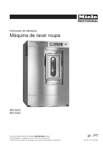 Manual Miele WS 5243 EL Máquina de lavar roupa