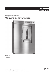 Manual Miele WS 5243/323 MMK Máquina de lavar roupa