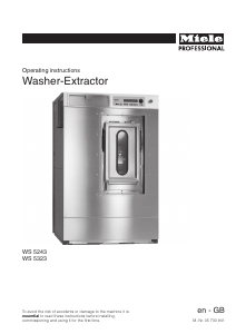 Manual Miele WS 5323 D DIR Washing Machine