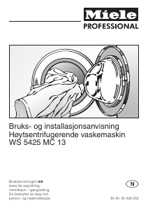 Bruksanvisning Miele WS 5425 AV Vaskemaskin