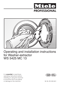 Manual Miele WS 5425 LP Washing Machine