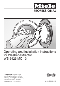 Manual Miele WS 5426 AV Washing Machine