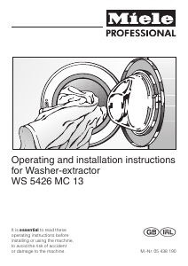 Manual Miele WS 5426 LP Washing Machine