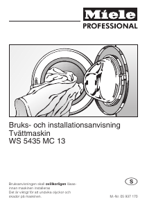 Bruksanvisning Miele WS 5435 AV Tvättmaskin