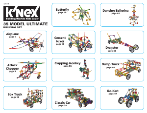 Manual de uso K'nex set 12418 Imagine Ultimate building set