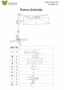 Manuale Sorara Roma Ombrellone